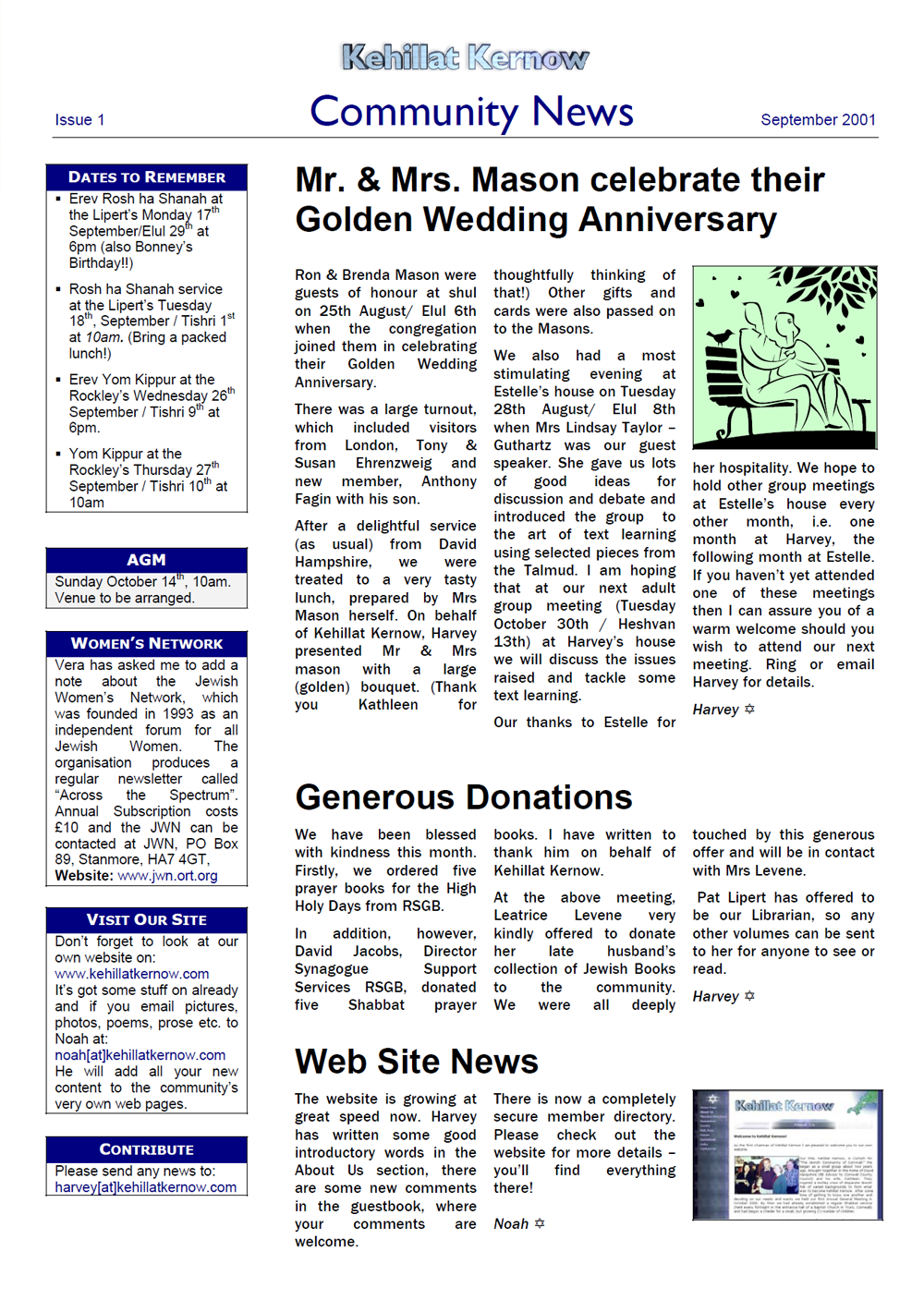 Newsletter cover
