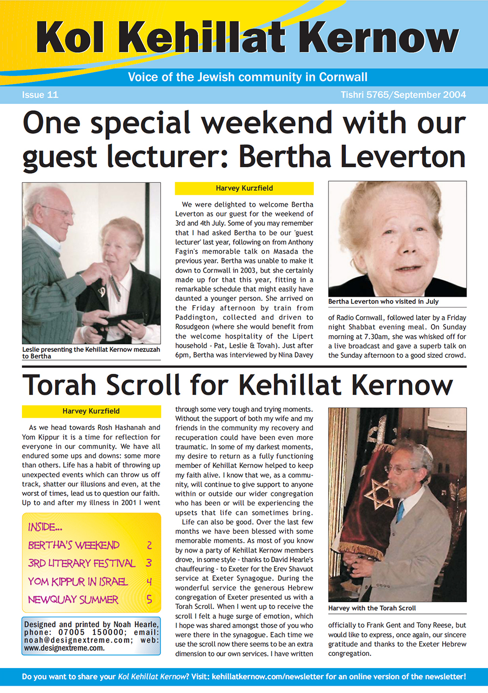 Newsletter cover