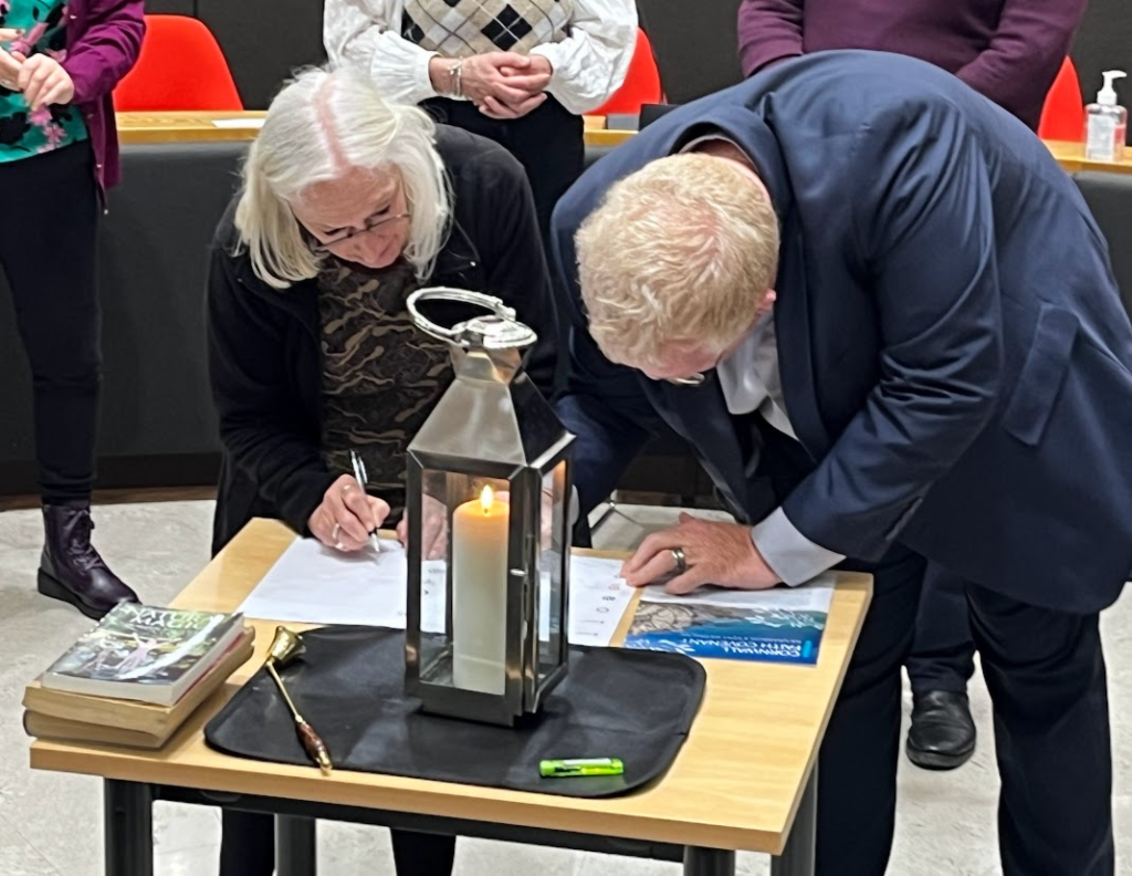 Featured image for “Kehillat Kernow signs the Cornwall Faith Covenant”